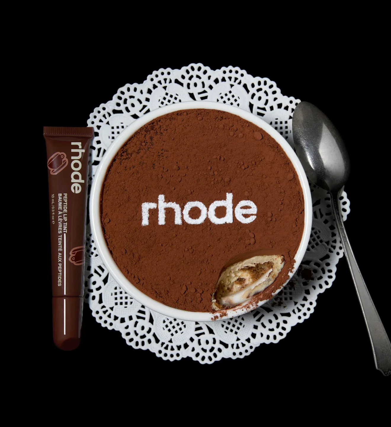 NEW ЛІМІТОВАНИЙ ароматизований тінт для вуст із пептидами RHODE ESPRESSO RICH BROWN Scented Peptide Lip Tint THE TINTED LIP LAYER